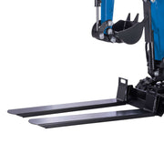 Scheppach EXC815 XXL Set, Benzin-Minibagger mit Zubehör